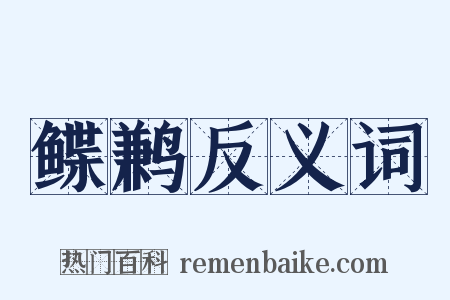 鲽鹣反义词是什么意思的图片